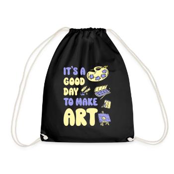 Professeur d’art Drôle de dicteur Cours d’art Cours d’art - Sac de sport léger - noir - Devant
