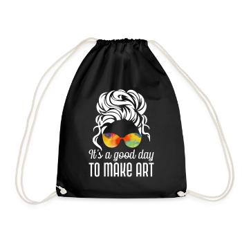 Professeur d’art Drôle de dicteur Cours d’art Cours d’art - Sac de sport léger - noir - Devant