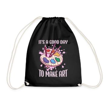 Professeur d’art Drôle de dicteur Cours d’art Cours d’art - Sac de sport léger - noir - Devant