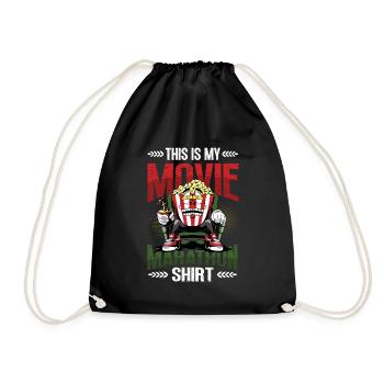 This is my movie marathon shirt - Drawstring Bag - black - Front
