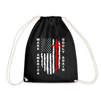 Rendre l’Amérique pieuse, aimer à nouveau la foi de Dieu - Sac de sport léger - noir - Devant