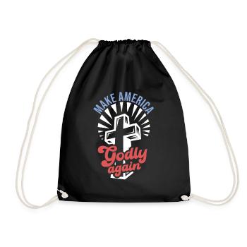 Rendre l’Amérique pieuse, aimer à nouveau la foi de Dieu - Sac de sport léger - noir - Devant