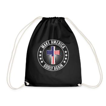 Rendre l’Amérique pieuse, aimer à nouveau la foi de Dieu - Sac de sport léger - noir - Devant