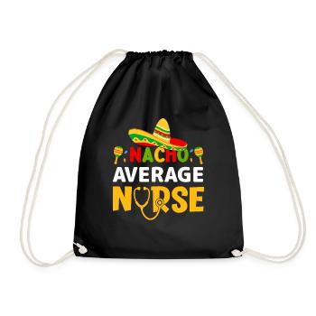 Nourriture mexicaine Cinco de Mayo Infirmière - Sac de sport léger - noir - Devant