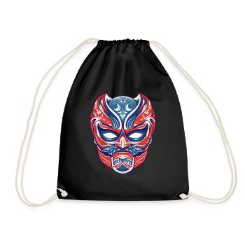 Lucha Libre Mexikanische Wrestling Maske Luchador - Turnbeutel - Schwarz - Vorne