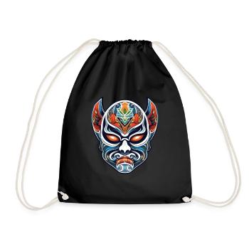 Lucha Libre Masque de Lutte Mexicaine Luchador - Sac de sport léger - noir - Devant