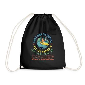 Kayak, je ne connais pas la question, mais la réponse - Sac de sport léger - noir - Devant