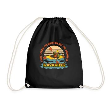 Kayak, je ne connais pas la question, mais la réponse - Sac de sport léger - noir - Devant