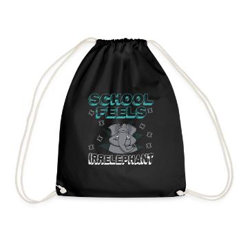 L’école se sent Irrelephant, anti-école - Sac de sport léger - noir - Devant