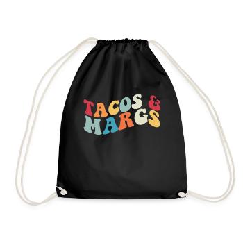 Tacos und Margs Fiesta Margaritas Tacos und Margs - Turnbeutel - Schwarz - Vorne