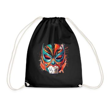 Lucha Libre Mexikanische Wrestling Maske Luchador - Turnbeutel - Schwarz - Vorne