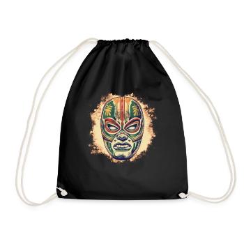 Lucha Libre Mexikanische Wrestling Maske Luchador - Turnbeutel - Schwarz - Vorne