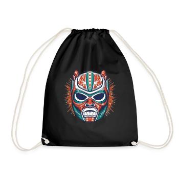 Lucha Libre Mexikanische Wrestling Maske Luchador - Turnbeutel - Schwarz - Vorne