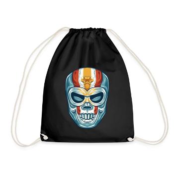 Lucha Libre Masque de Lutte Mexicaine Luchador - Sac de sport léger - noir - Devant