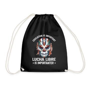 Lucha Libre Mexikanische Wrestling Maske Luchador - Turnbeutel - Schwarz - Vorne