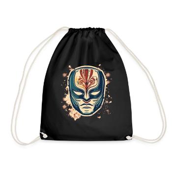 Lucha Libre Mexikanische Wrestling Maske Luchador - Turnbeutel - Schwarz - Vorne