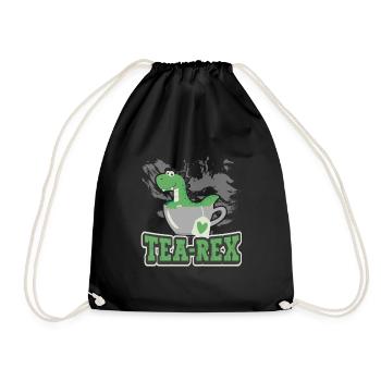 Tea Expert Tea Drinker Tea Addict Tea Enthusiast - Drawstring Bag - black - Front