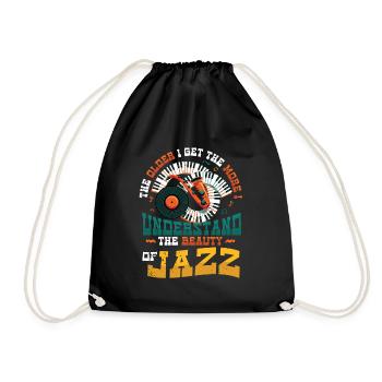 Plus je vieillis, plus je comprends - Sac de sport léger - noir - Devant