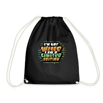 Je ne suis pas bizarre, je suis unique - Sac de sport léger - noir - Devant