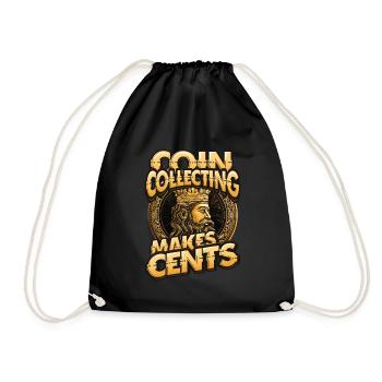 Pièce de collection de pièces de monnaie Power Cents Numismatique - Sac de sport léger - noir - Devant