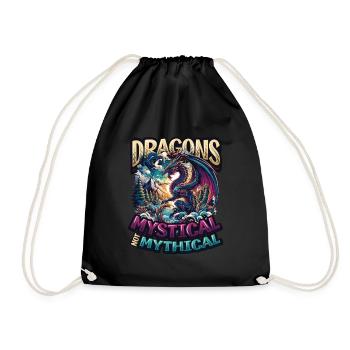 Dragon Lovers Dragons du monde fantastique - Sac de sport léger - noir - Devant