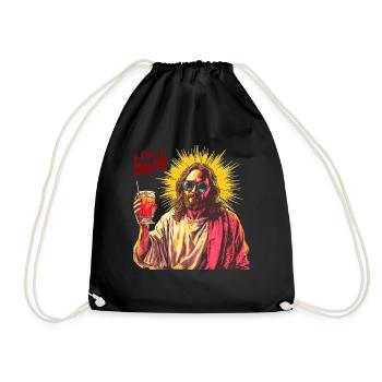 Jesus Christus Ostern, Ich Bin Zurück Party - Turnbeutel - Schwarz - Vorne
