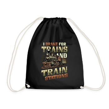 Trainspotting Train Lovers Trains - Sac de sport léger - noir - Devant