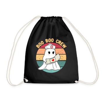 Boo Boo Crew Krankenschwester Halloween Krankensch - Turnbeutel - Schwarz - Vorne