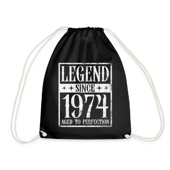 Légende depuis 1974 cadeau d’anniversaire Vintage - Sac de sport léger - noir - Devant