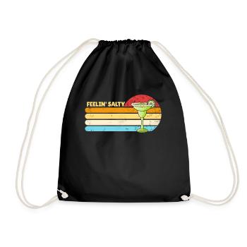 Feelin' Salty Margarita Retro Cinco de Mayo Lustig - Turnbeutel - Schwarz - Vorne