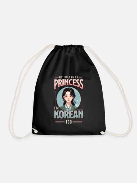 Mädchen Koreanische Herkunft Südkorea - Turnbeutel - Schwarz