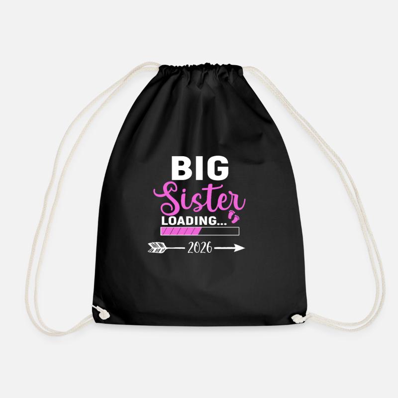 Big Sister ist 2026 Loading - Turnbeutel - Schwarz