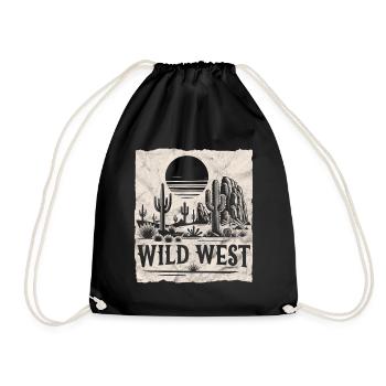Wild West - Drawstring Bag - black - Front