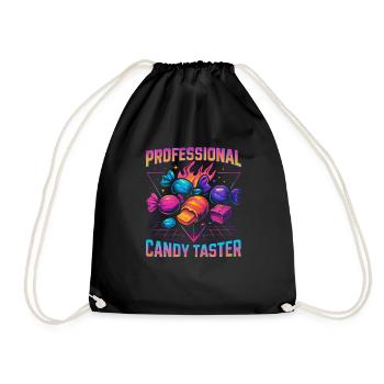 Dégustation de bonbons professionnelle Candy - Sac de sport léger - noir - Devant