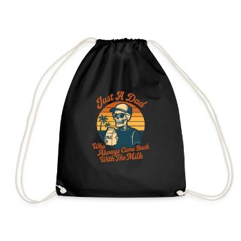 Juste un père qui revenait toujours avec le lait - Sac de sport léger - noir - Devant