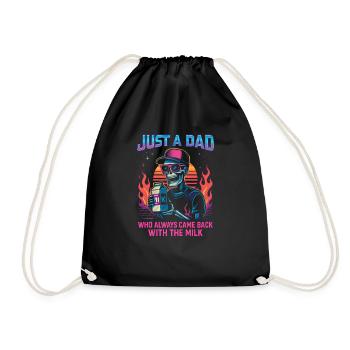 Juste un père qui revenait toujours avec le lait - Sac de sport léger - noir - Devant