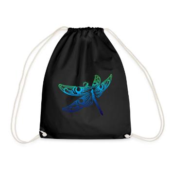 Magical Colorful Dragonfly T-shirt - Insect Lover - Sac de sport léger - noir - Devant