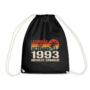 Legendär Seit Dezember 1993 Absolut Einmalig 1993 - Turnbeutel - Schwarz - Vorne