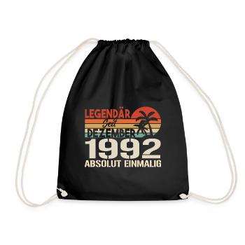 Legendär Seit Dezember 1992 Absolut Einmalig 1992 - Turnbeutel - Schwarz - Vorne