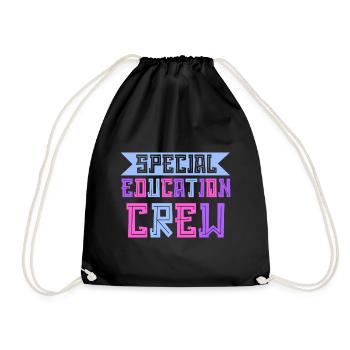 Special education crew - Turnbeutel - Schwarz - Vorne