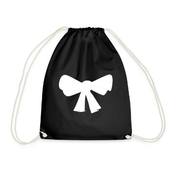 loop symbol fly - Drawstring Bag - black - Front