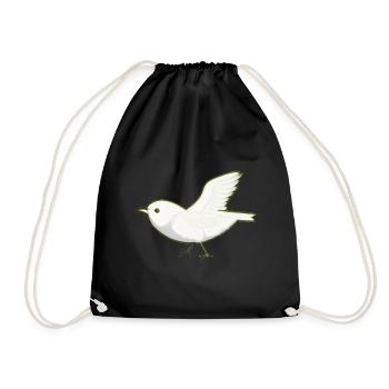 Bird Animal Wings Flying - Drawstring Bag - black - Front