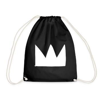 Symbole de la couronne Forme de roi - Sac de sport léger - noir - Devant