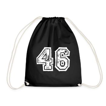 46 nombre de maillots - Sac de sport léger - noir - Devant