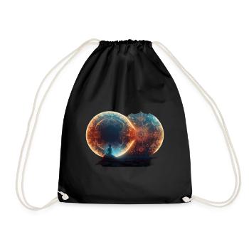 Portal2portal - Turnbeutel - Schwarz - Vorne