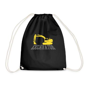 Bagger - Turnbeutel - Schwarz - Vorne
