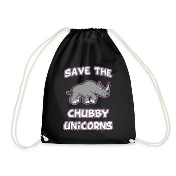 Licorne Parodie Dick Rhino Drôle Cadeau Mignon - Sac de sport léger - noir - Devant