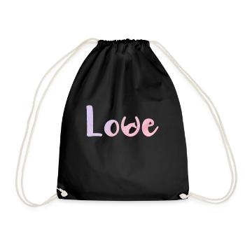 Amour des chevaux Tête Fer à cheval Cavaliers Amour Cadeau - Sac de sport léger - noir - Devant