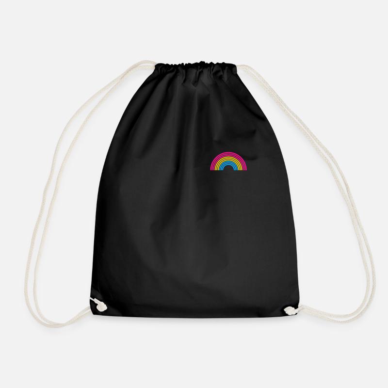 Pansexual Rainbow drucken LGBTQ Pride Geschenkidee - Turnbeutel - Schwarz