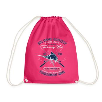 Tee shirt Paradise Crochet Mojo Design Concours de Big Game - Sac de sport léger - fuchsia - Devant